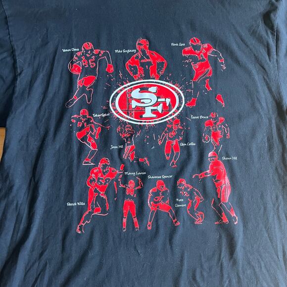 4XL men’s San Francisco 49ers team t-shirt 2009-10 pro crux - Picture 2 of 11